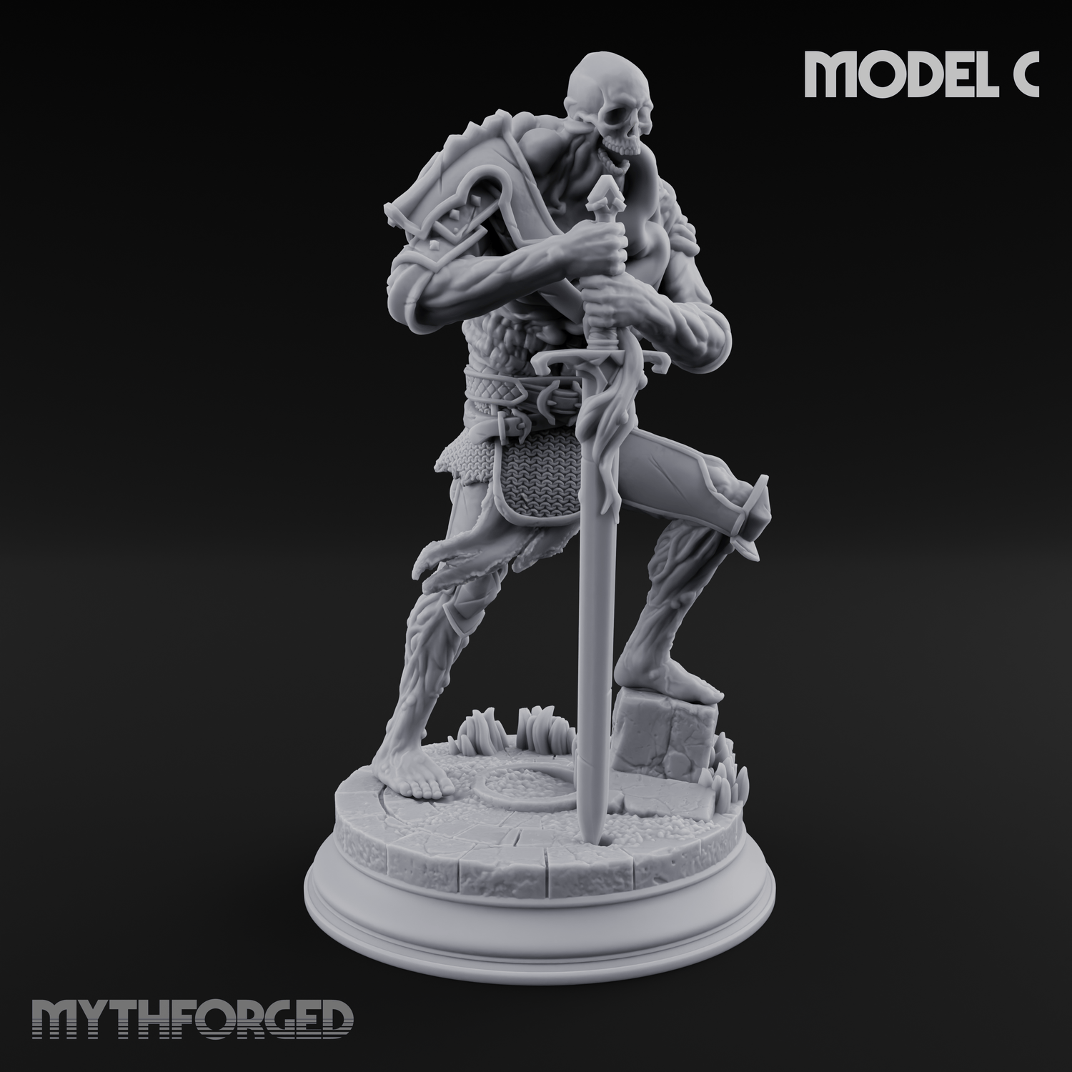 Magic Unfurling Risen Skeletons Miniature for Dungeons and Dragons, Pathfinder or other TTRPGs