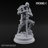 Magic Unfurling Risen Skeletons Miniature for Dungeons and Dragons, Pathfinder or other TTRPGs