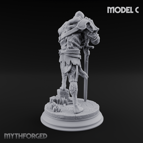 Magic Unfurling Risen Skeleton C Miniature for Dungeons and Dragons, Pathfinder or other TTRPGs