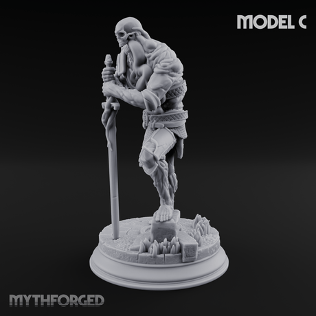 Magic Unfurling Risen Skeleton C Miniature for Dungeons and Dragons, Pathfinder or other TTRPGs