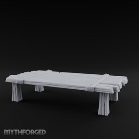 Plank-Lashed Rope-Bound Rustic Rectangular Table