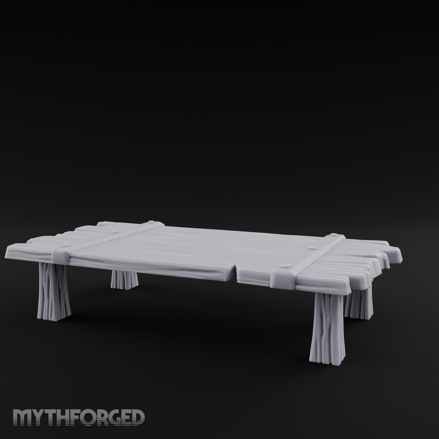 Plank-Lashed Rope-Bound Rustic Rectangular Table gallery 5