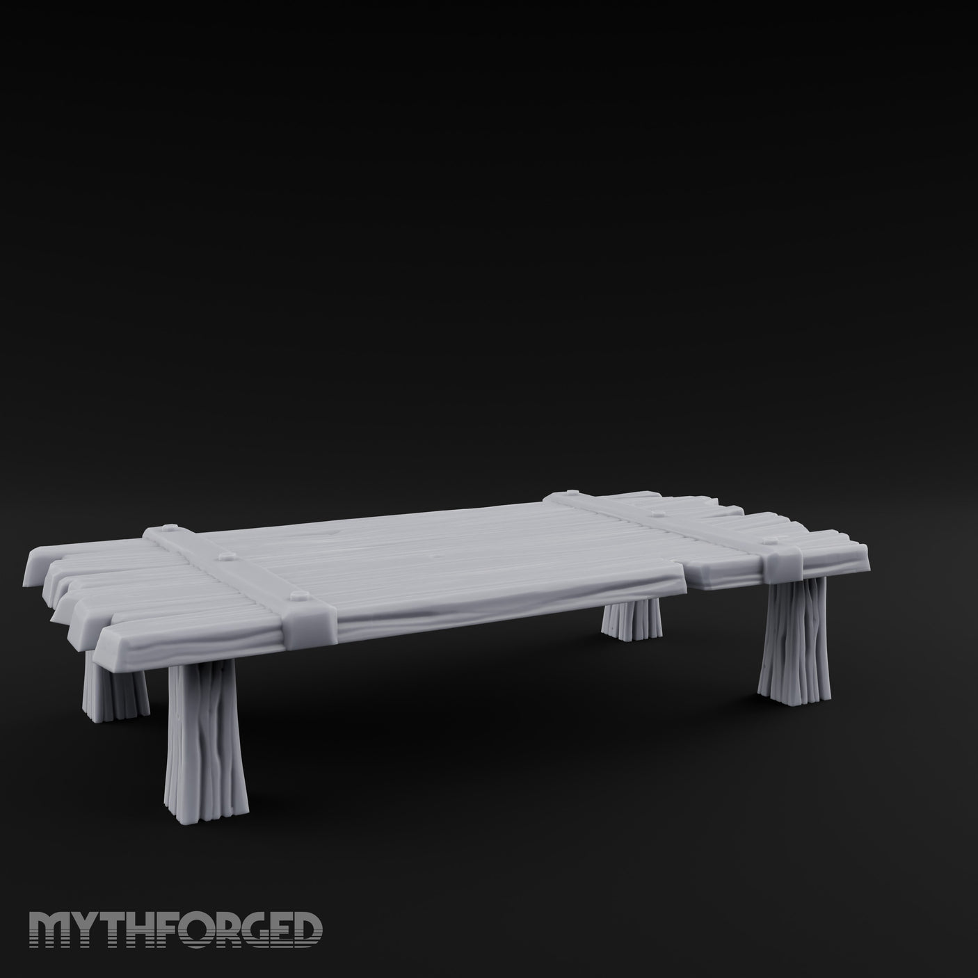 Plank-Lashed Rope-Bound Rustic Rectangular Table gallery 6