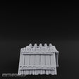 Plank-Sided Rivet-Banded Open Storage Crate Miniature for Dungeons and Dragons, Pathfinder or other TTRPGs