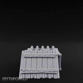 Plank-Sided Rivet-Banded Open Storage Crate Miniature for Dungeons and Dragons, Pathfinder or other TTRPGs