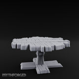 Plank-Top Cross-Footed Round Tavern Table gallery 1