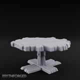 Plank-Top Cross-Footed Round Tavern Table gallery 2