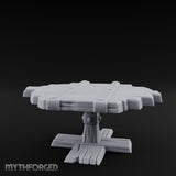 Plank-Top Cross-Footed Round Tavern Table gallery 3