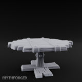 Plank-Top Cross-Footed Round Tavern Table gallery 7