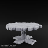Plank-Top Cross-Footed Round Tavern Table gallery 8