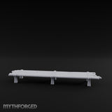 Plank-Top Rope-Lashed Long Feasting Table Miniature for Dungeons and Dragons, Pathfinder or other TTRPGs