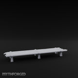 Plank-Top Rope-Lashed Long Feasting Table Miniature for Dungeons and Dragons, Pathfinder or other TTRPGs