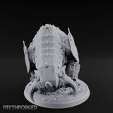 Plated Horn Lowering Ram Construct Miniature for Dungeons and Dragons, Pathfinder or other TTRPGs