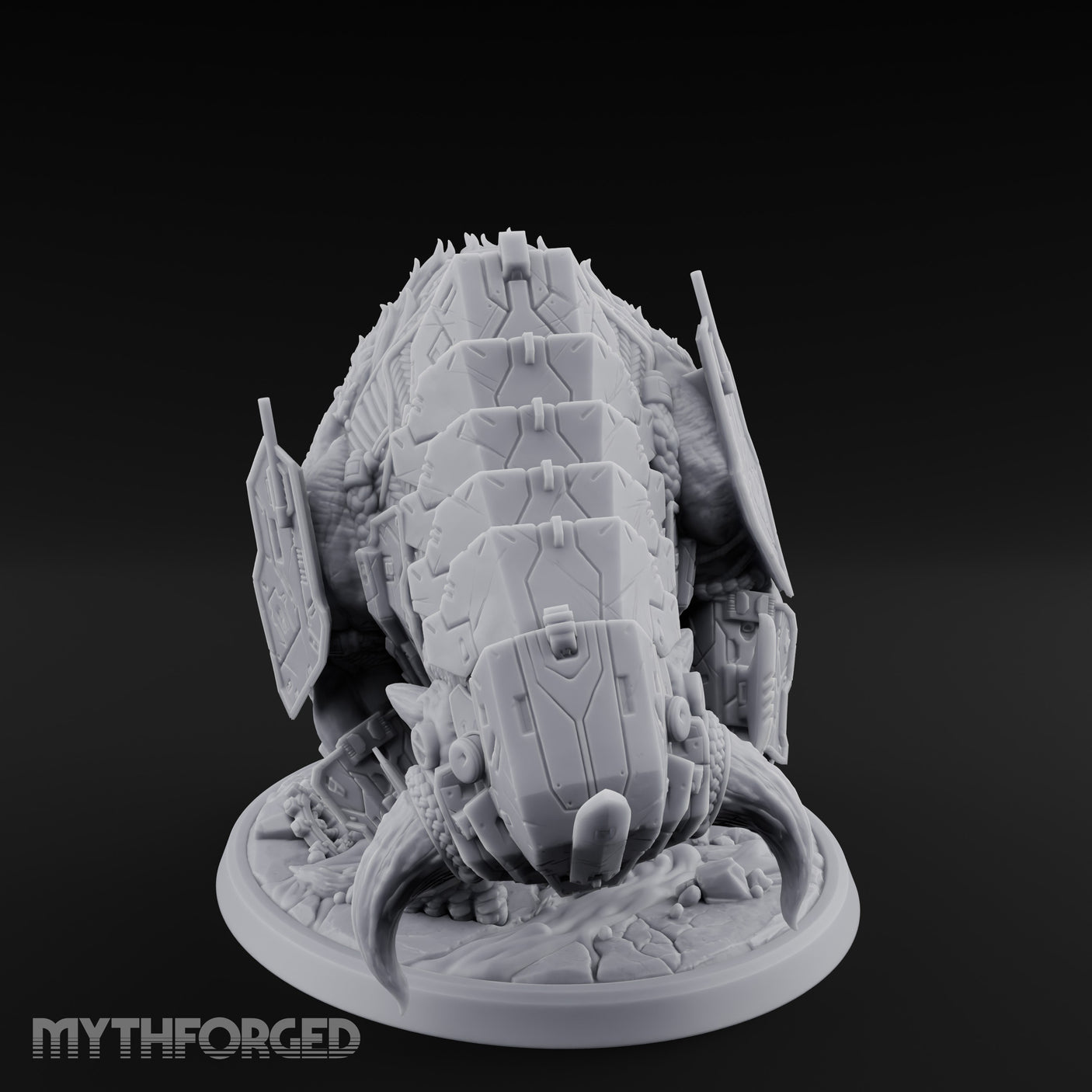 Plated Horn Lowering Ram Construct Miniature for Dungeons and Dragons, Pathfinder or other TTRPGs