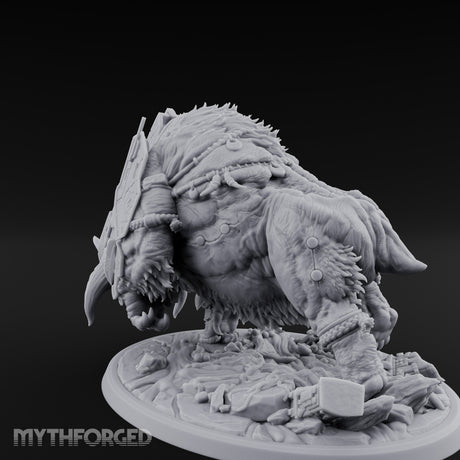 Plated Horn Lowering Ram Construct Miniature for Dungeons and Dragons, Pathfinder or other TTRPGs