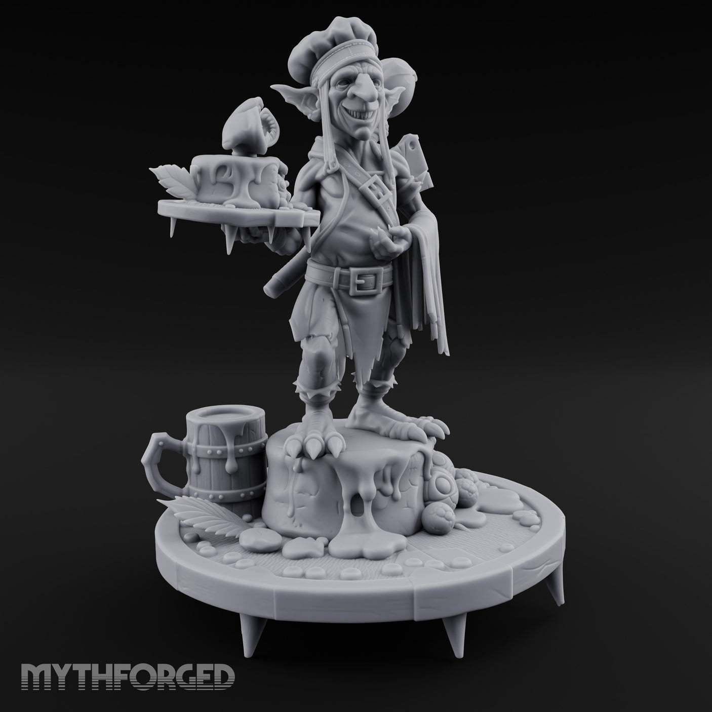 Platter Serving Cleaver Carrying Goblin Chef gallery 2