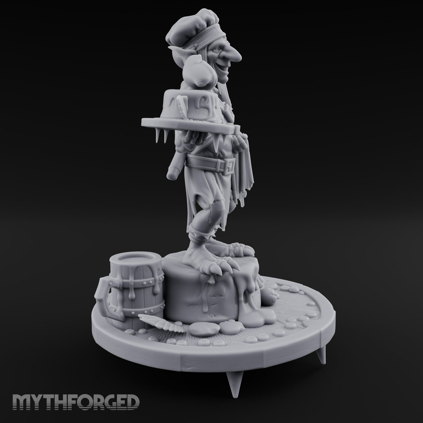 Platter Serving Cleaver Carrying Goblin Chef gallery 3