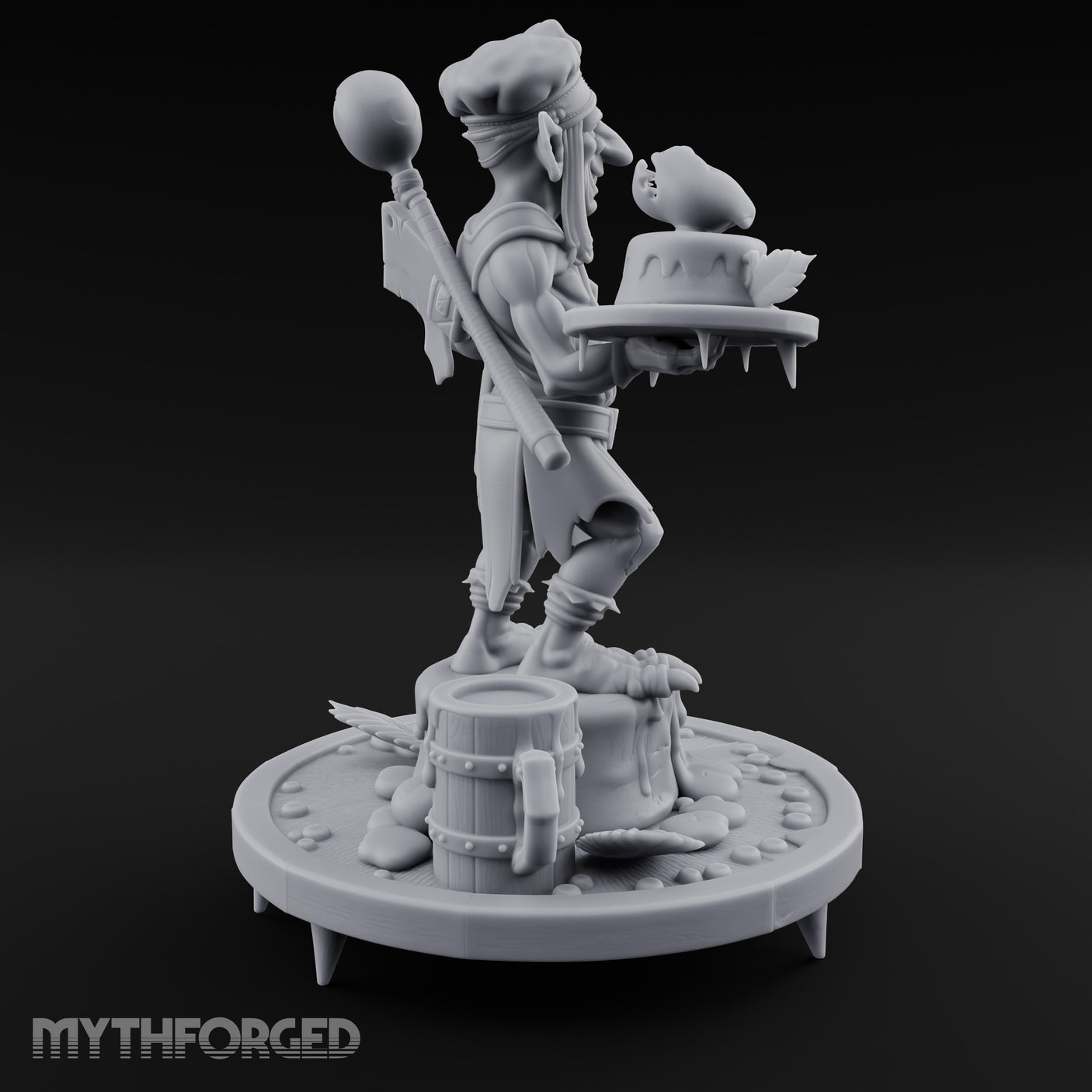 Platter Serving Cleaver Carrying Goblin Chef gallery 4
