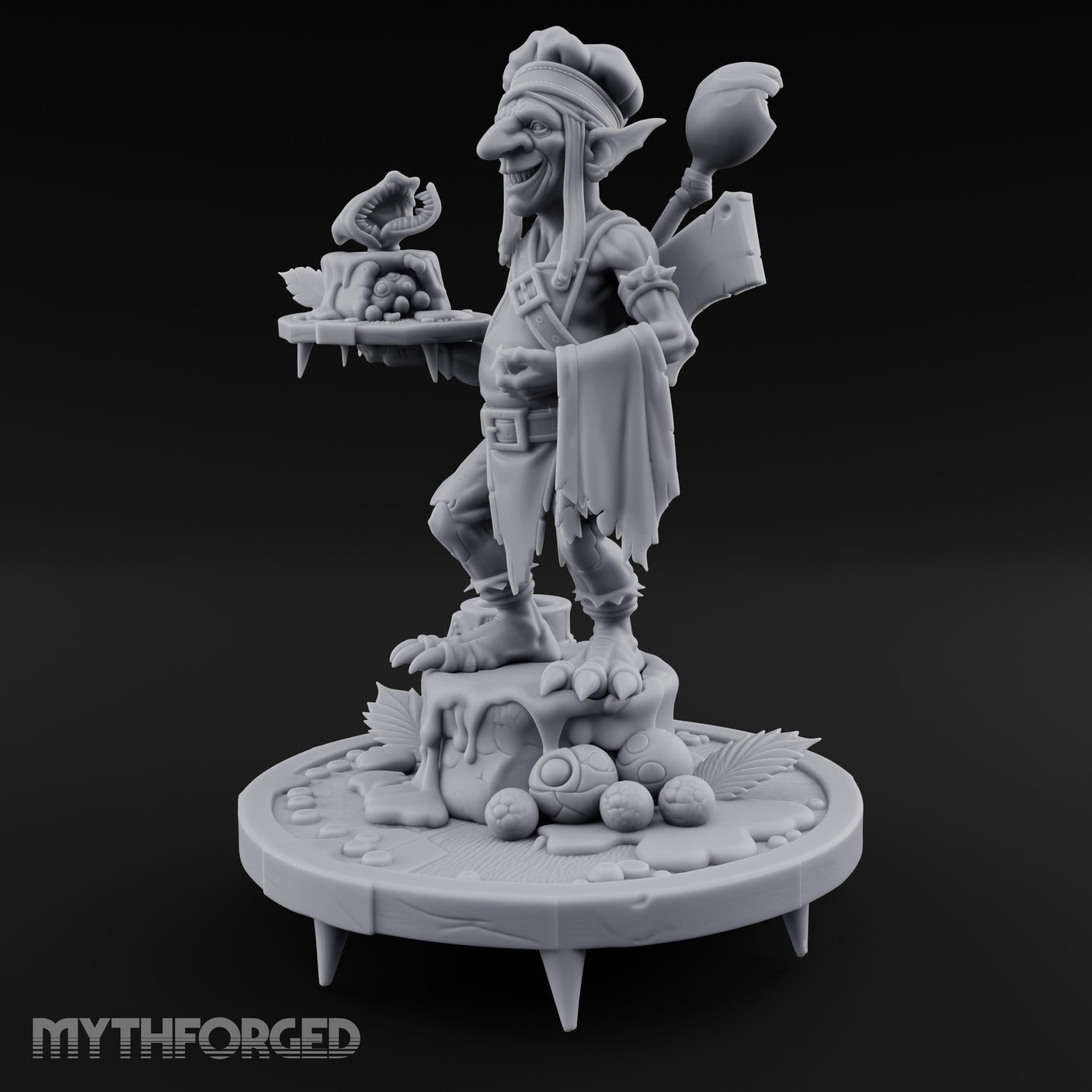 Platter Serving Cleaver Carrying Goblin Chef gallery 8
