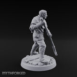 Pole Pushing Human Ferryman Miniature for Dungeons and Dragons, Pathfinder or other TTRPGs