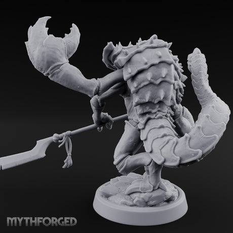 Polearm Clutching Claw Snapping Mezzoloth Miniature for Dungeons and Dragons, Pathfinder or other TTRPGs