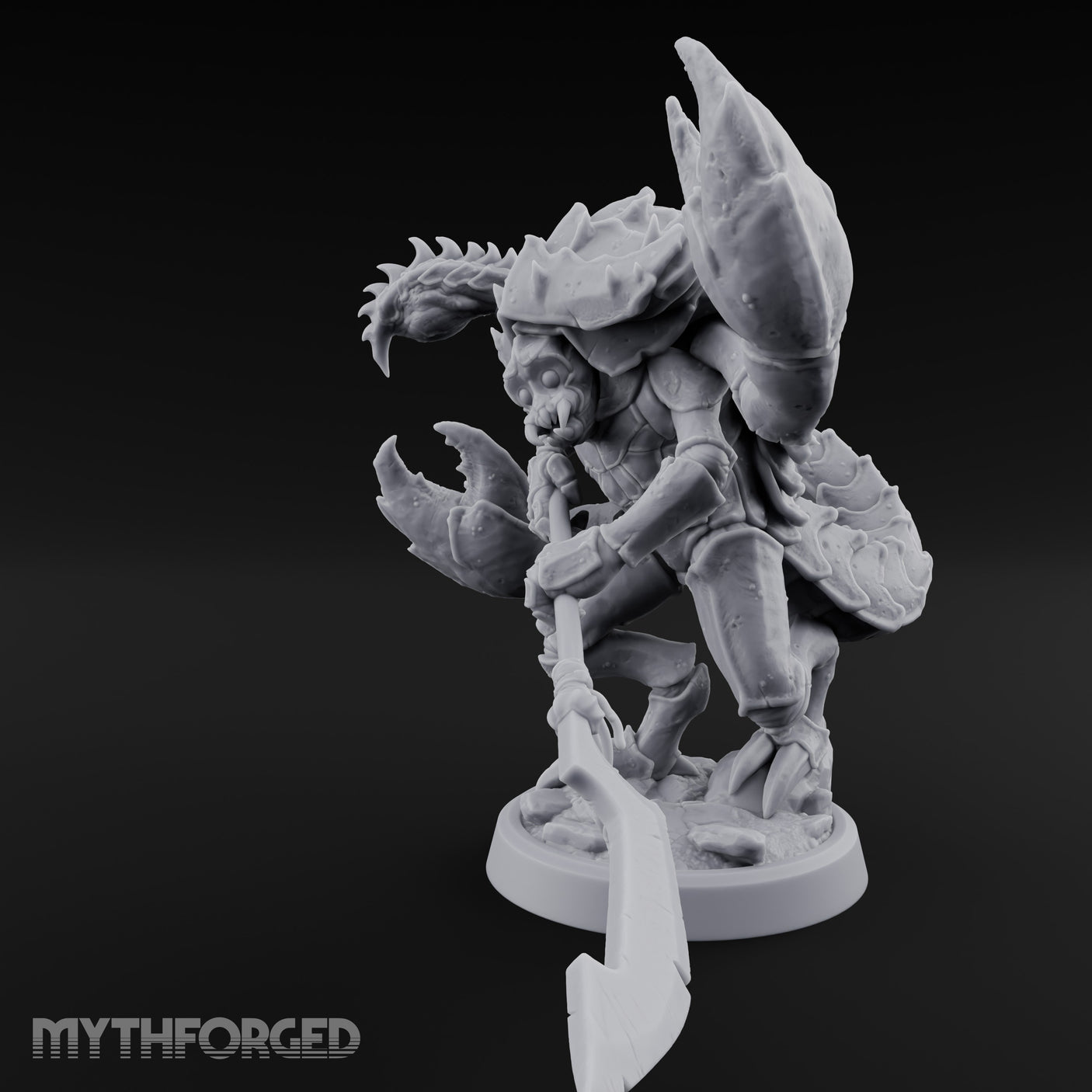 Polearm Clutching Claw Snapping Mezzoloth Miniature for Dungeons and Dragons, Pathfinder or other TTRPGs