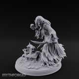 Hovering Over Spoils Hag Witch Miniature for Dungeons and Dragons, Pathfinder or other TTRPGs