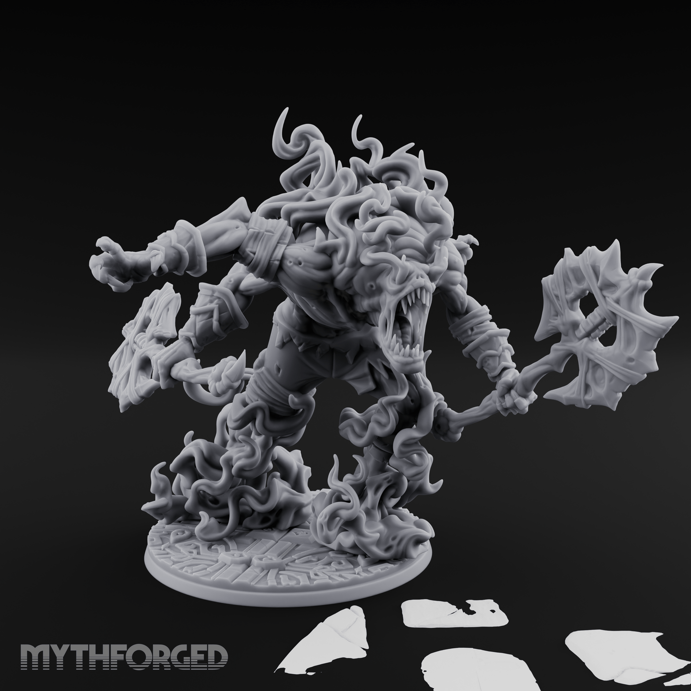 Writhing With Hunger Aberration Specter Miniature for Dungeons and Dragons, Pathfinder or other TTRPGs