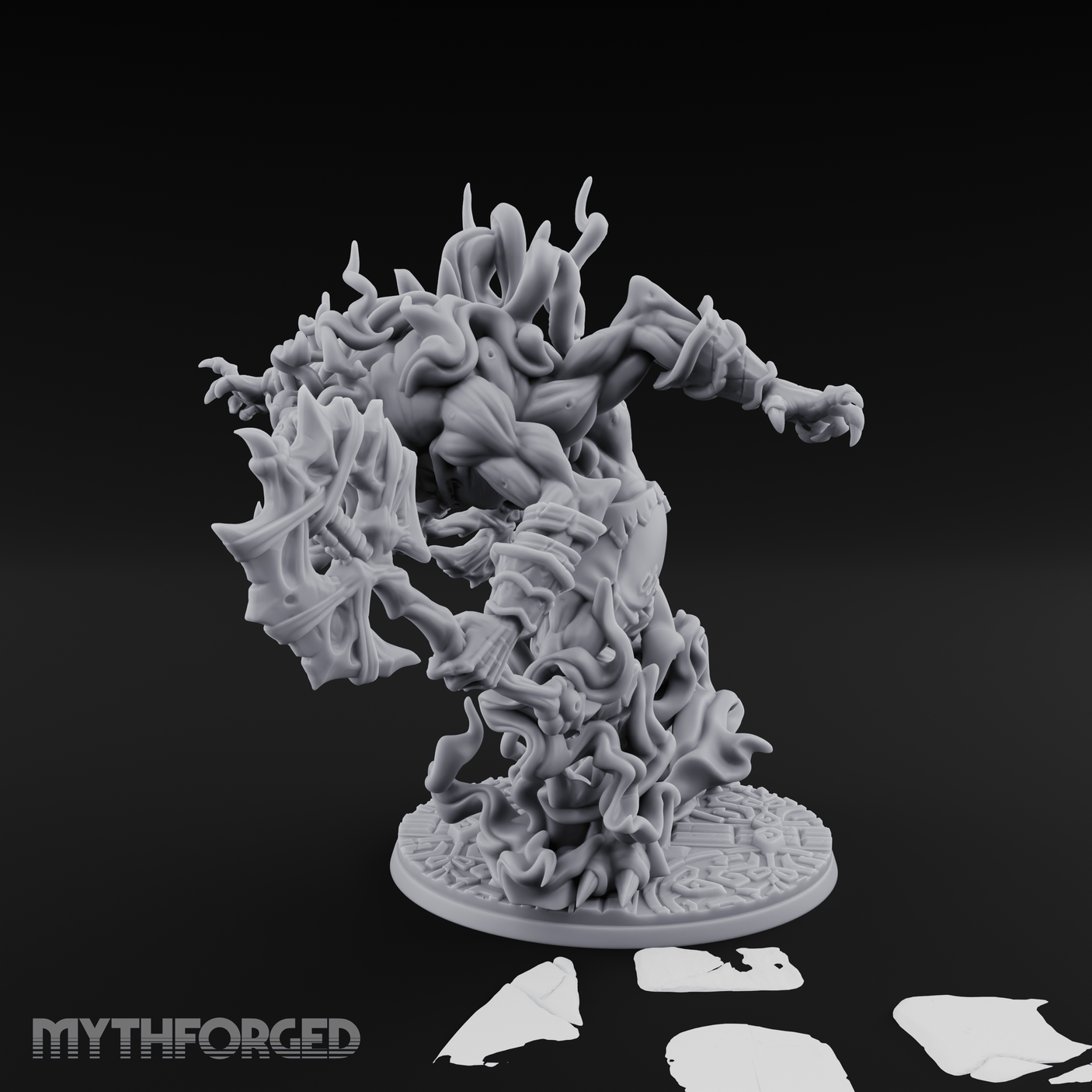 Writhing With Hunger Aberration Specter Miniature for Dungeons and Dragons, Pathfinder or other TTRPGs
