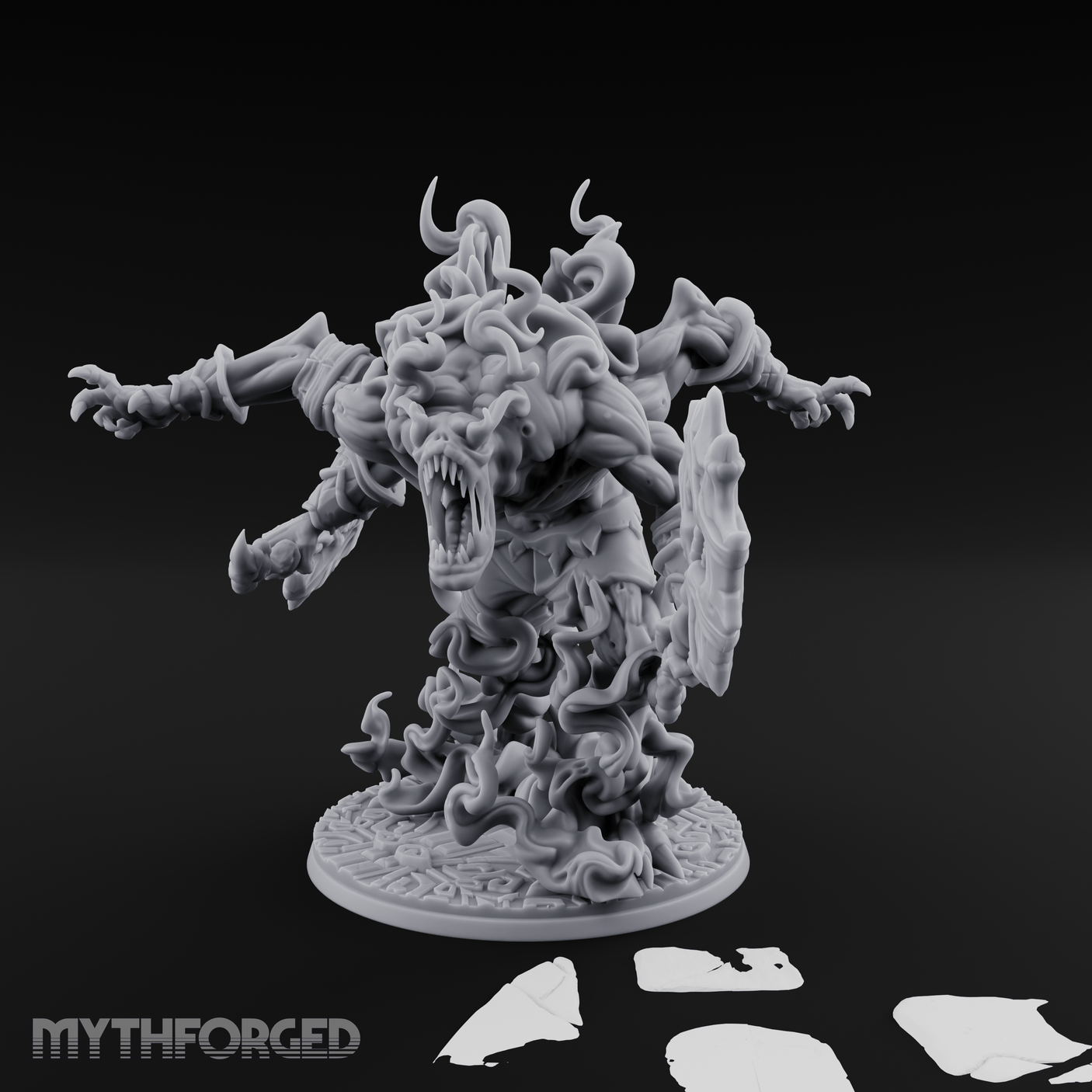 Writhing With Hunger Aberration Specter Miniature for Dungeons and Dragons, Pathfinder or other TTRPGs