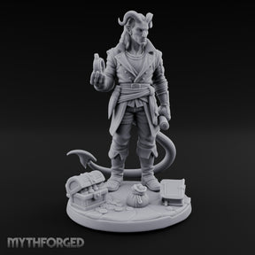 Potion Inspecting Tiefling Navigator