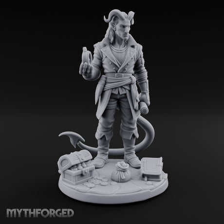 Potion Inspecting Tiefling Navigator