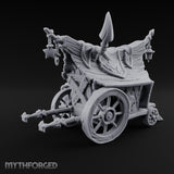 Potion-Stocked Lantern-Topped Wandering Alchemist Cart Miniature for Dungeons and Dragons, Pathfinder or other TTRPGs