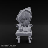 Sample Before You Sit Ornate Armchair and Bottle Table
