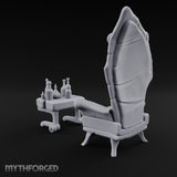 Sample Before You Sit Ornate Armchair and Bottle Table