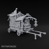 Brews Delivered Door to Door Wooden Vendor Wagon