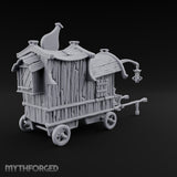 Brews Delivered Door to Door Wooden Vendor Wagon