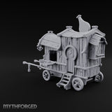 Brews Delivered Door to Door Wooden Vendor Wagon