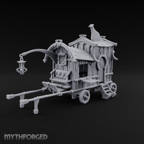 Brews Delivered Door to Door Wooden Vendor Wagon