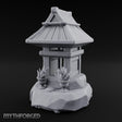 Potted-Plant Rocky-Based Japanese Wayside Shrine Altar Miniature for Dungeons and Dragons, Pathfinder or other TTRPGs
