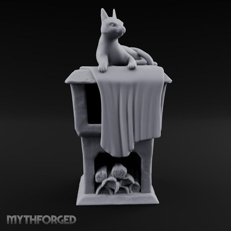 Cat Naps Here Daily Stone Cat Pedestal House