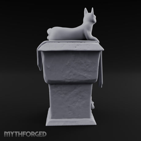 Cat Naps Here Daily Stone Cat Pedestal House