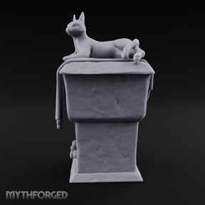 Cat Naps Here Daily Stone Cat Pedestal House