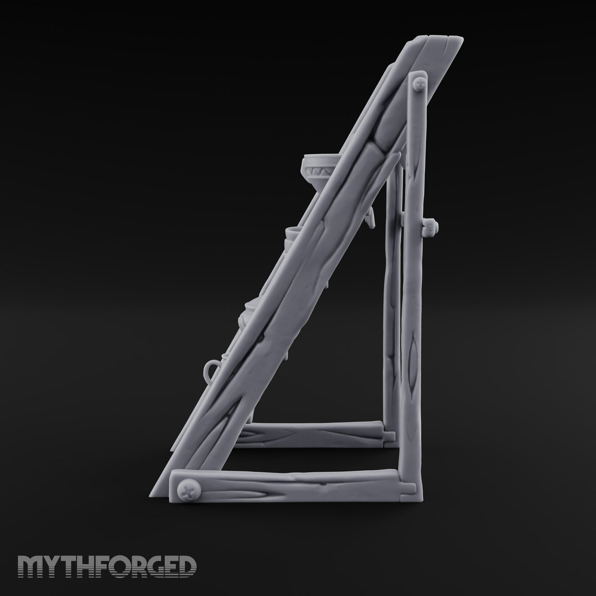 Crockery Climbs the Rungs Wooden Pottery Display Ladder