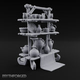 Fired Twice, Priced Once Wooden Pottery Display Stand