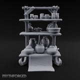 Fired Twice, Priced Once Wooden Pottery Display Stand