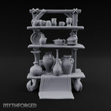 Fired Twice, Priced Once Wooden Pottery Display Stand