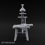 Pedal Down, Pitcher Up Wooden Pottery Wheel with Stool