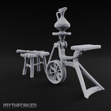 Pedal Down, Pitcher Up Wooden Pottery Wheel with Stool