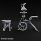 Pedal Down, Pitcher Up Wooden Pottery Wheel with Stool